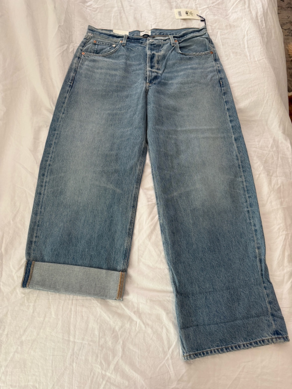 C of H Ayla Cuffed Baggy Jeans in Skylight NWT 0740/0765 - Picture 10 of 16